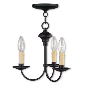 Eberhart Traditional 3-Light Candle-Style Chandelier