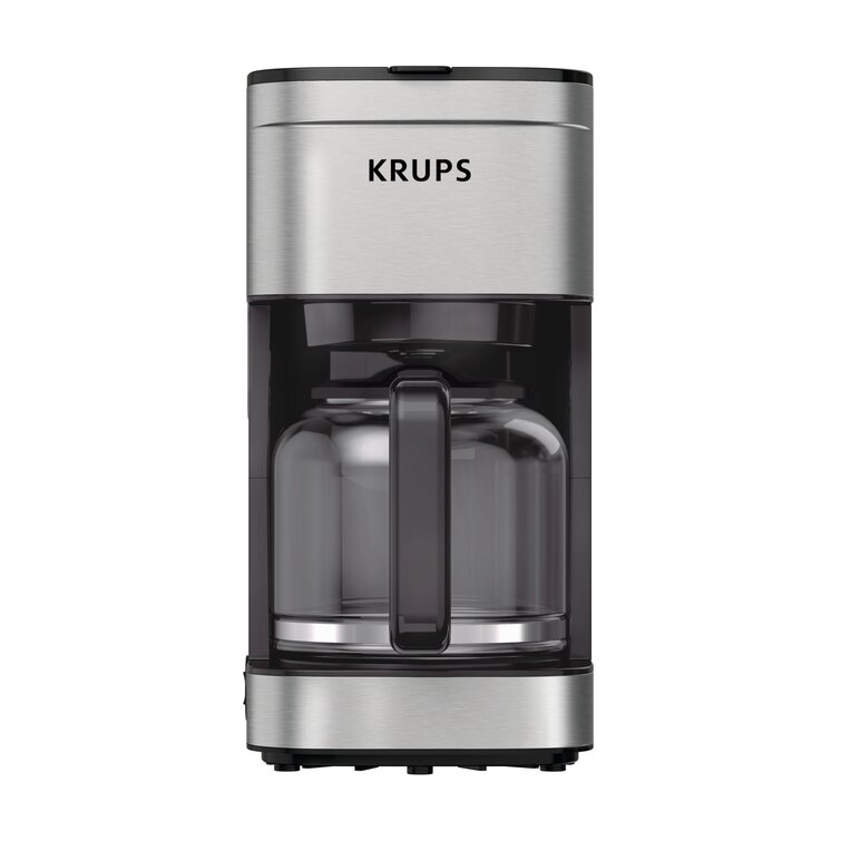 5 Cup Krups KM202850 Simply Brew Coffee Maker Silver 