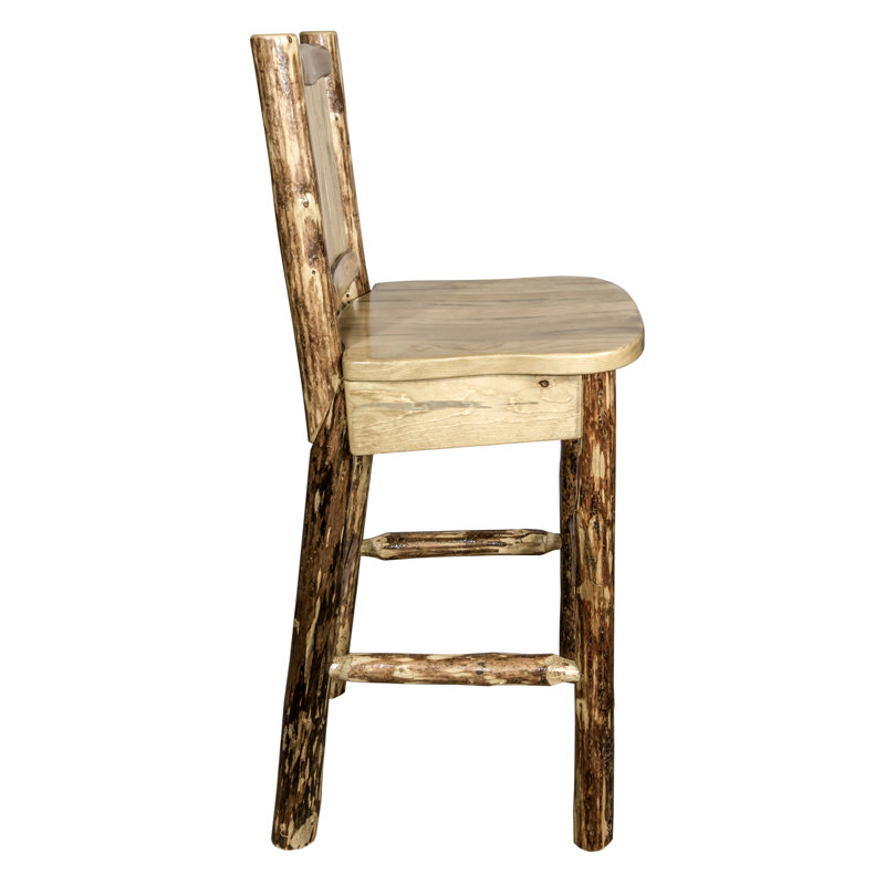 Loon Peak Tustin Solid Wood 30 Bar Stool Wayfair