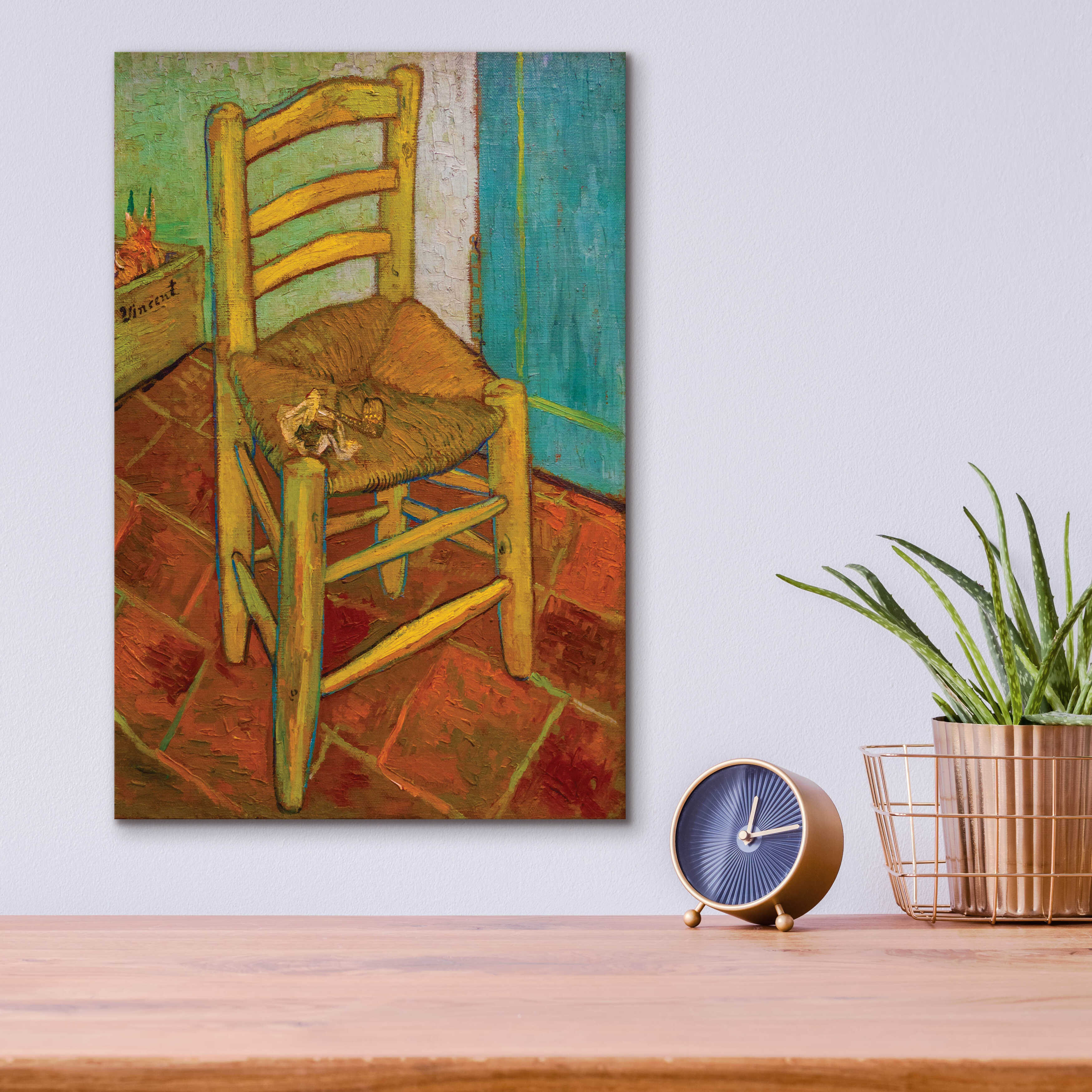 Red Barrel Studio® Epic Art 'Van Gogh's Chair' By Vincent Van Gogh, A