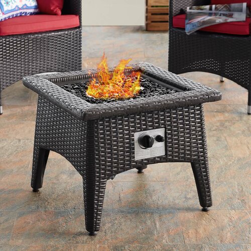 Longshore Tides Copeland Outdoor Patio Aluminum Propane Fire Pit