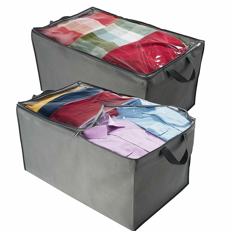 Rebrilliant Binegar Jumbo Blanket Plastic Bin Set & Reviews | Wayfair