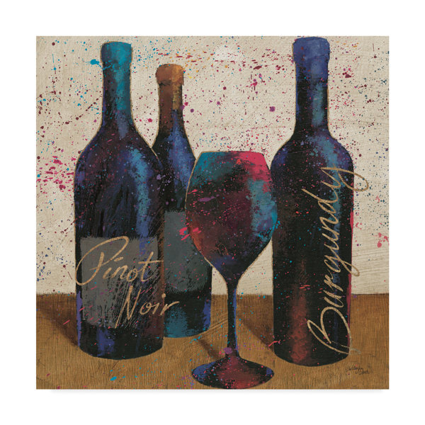 Fleur De Lis Living Wine Splash Light Iii Acrylic Painting Print On Wrapped Canvas Wayfair