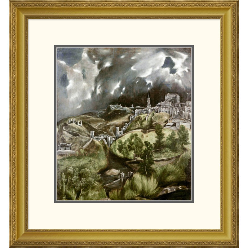 Global Gallery View Of Toledo By El Greco Framed Painting Print