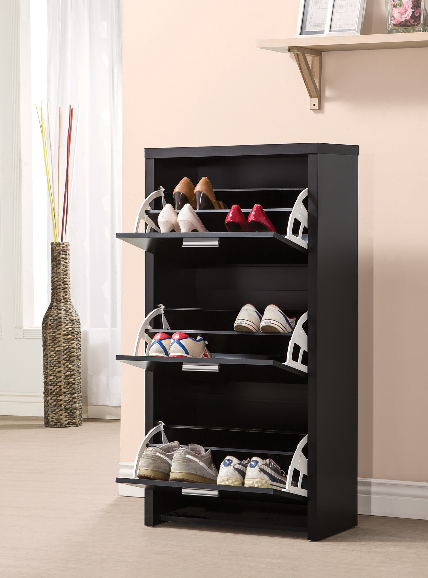 latitude run cabinets on Latitude Run Accent Entryway Organize 12 Pair Shoe Storage Cabinet Wayfair