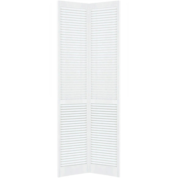 Bi-fold Closet Door Six Panel Primed White NEW  18 x 80"