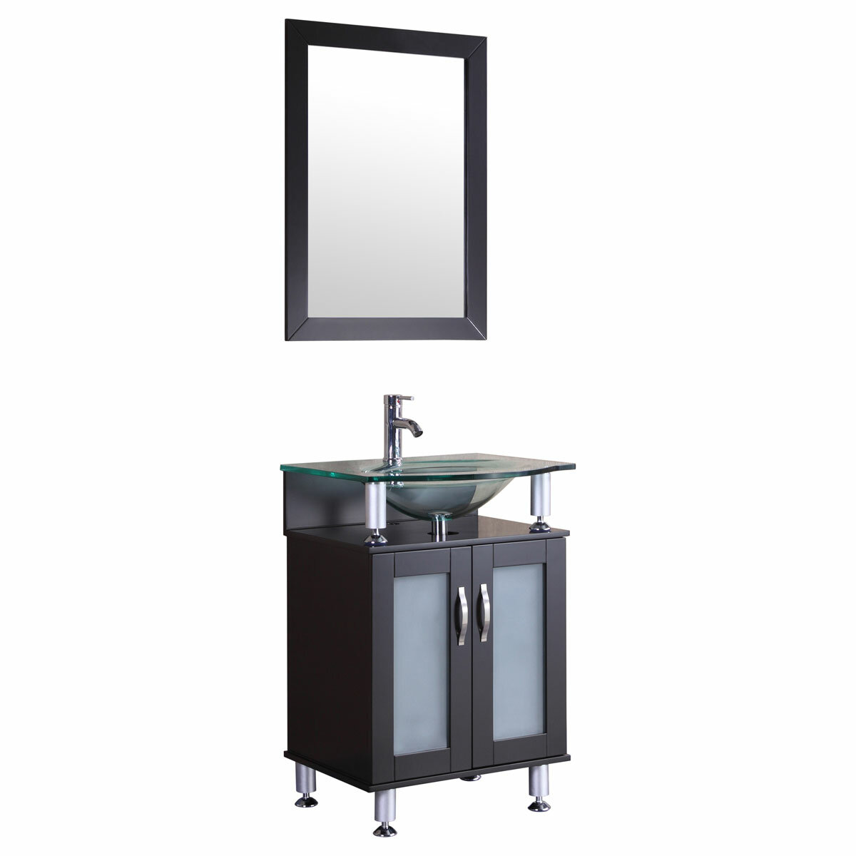 Orren Ellis Dodgen 24 Single Bathroom Vanity Set With Mirror Reviews Wayfair