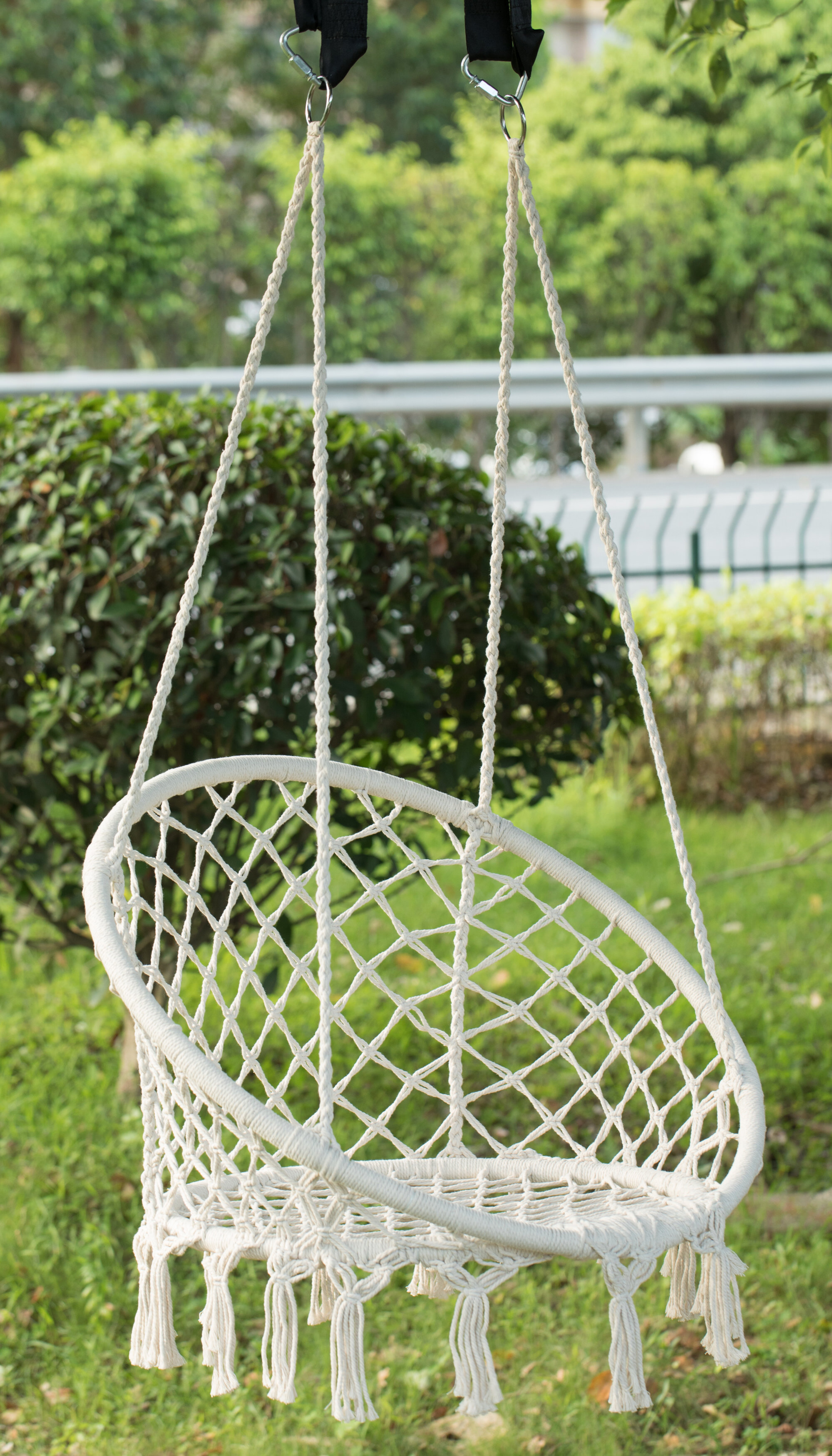 macrame porch swing