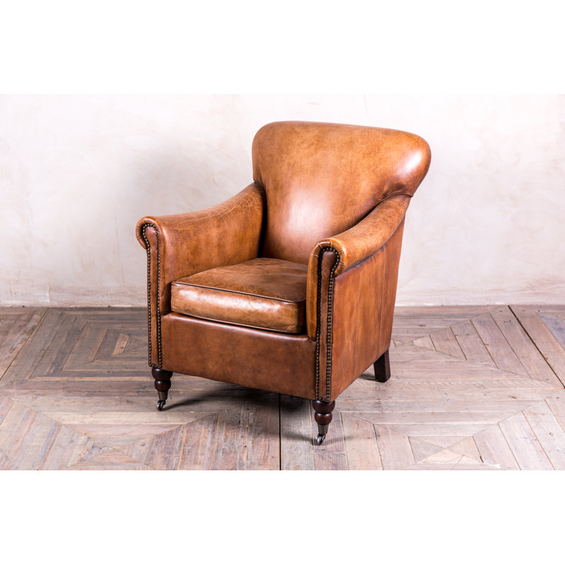 wayfair tan leather chair