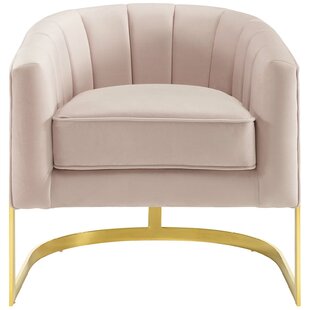 baby pink accent chair