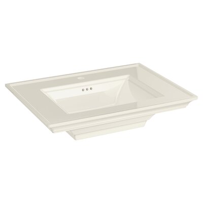 Town Square Ceramic 30 Pedestal Bathroom Sink With Overflow