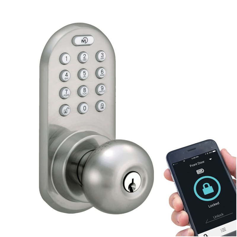 Milocks Keyless Entry Door Knob With Bluetooth Capability