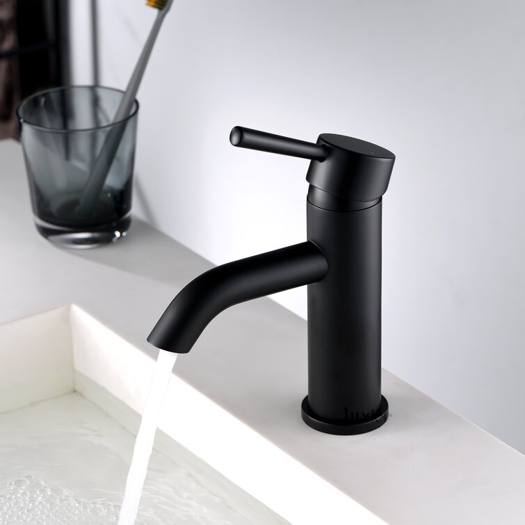 Luxier Single Hole Bathroom Faucet With Drain Assembly Reviews   Single Hole Bathroom Faucet With Drain Assembly 