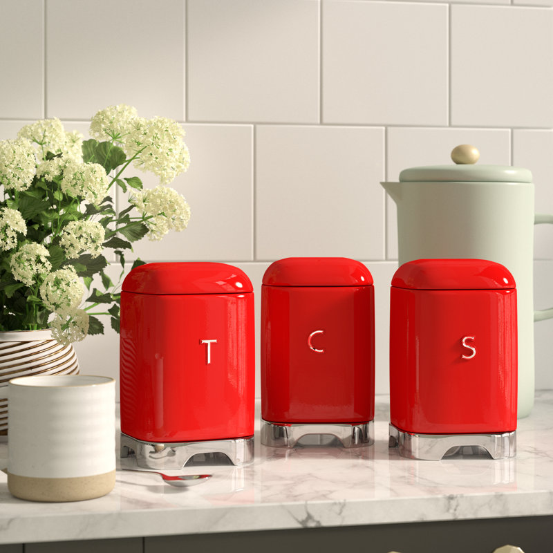KitchenCraft Lovello 3Piece Canister Set & Reviews Wayfair.co.uk