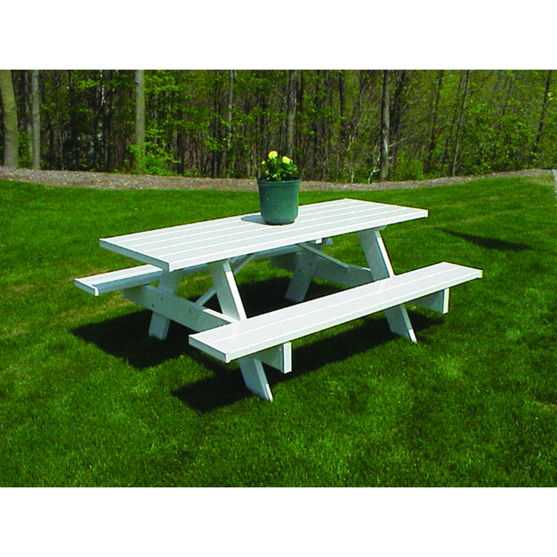 Beachcrest Home Windermere Plastic Picnic Table Reviews Wayfair