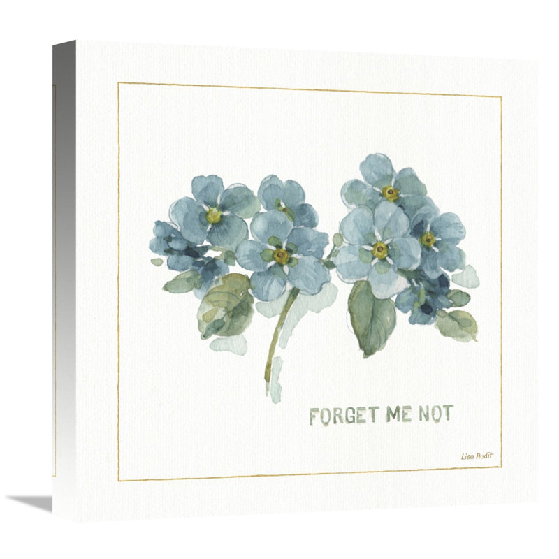 East Urban Home My Greenhouse Forget Me Not Oil Painting Print