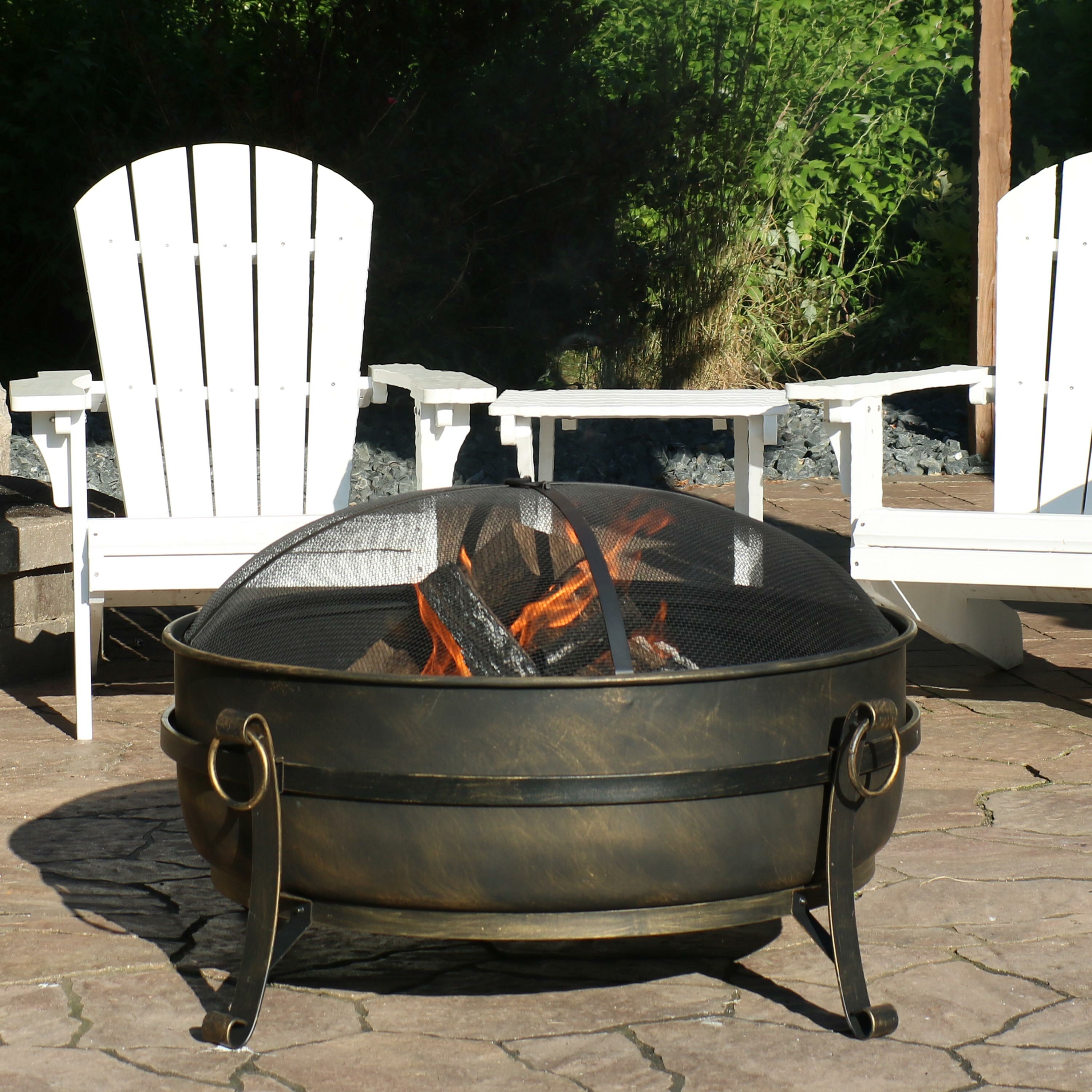 Flanigan Cauldron Steel Wood Burning Fire Pit Reviews Joss Main