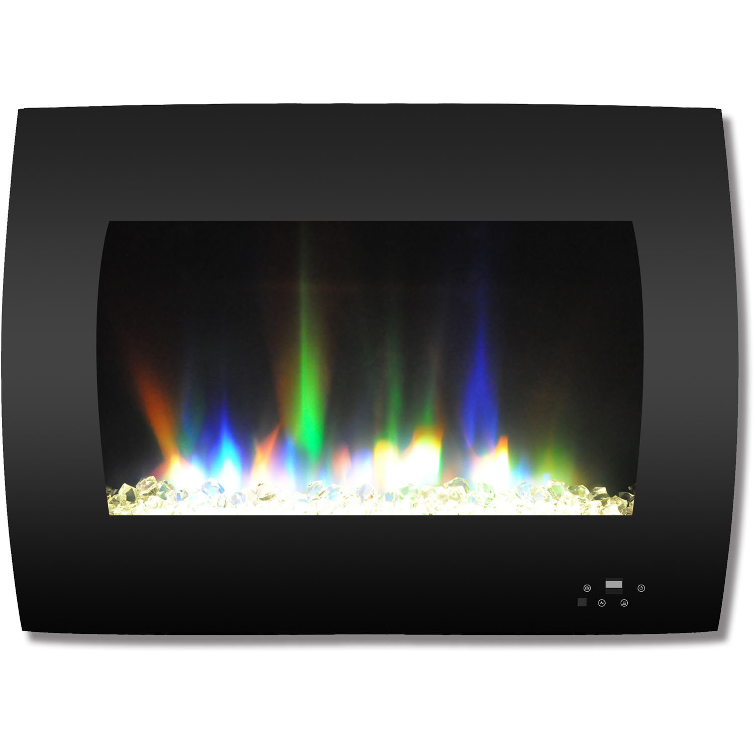 Ebern Designs Betton Crystal Rock Display Curved Wall Mounted