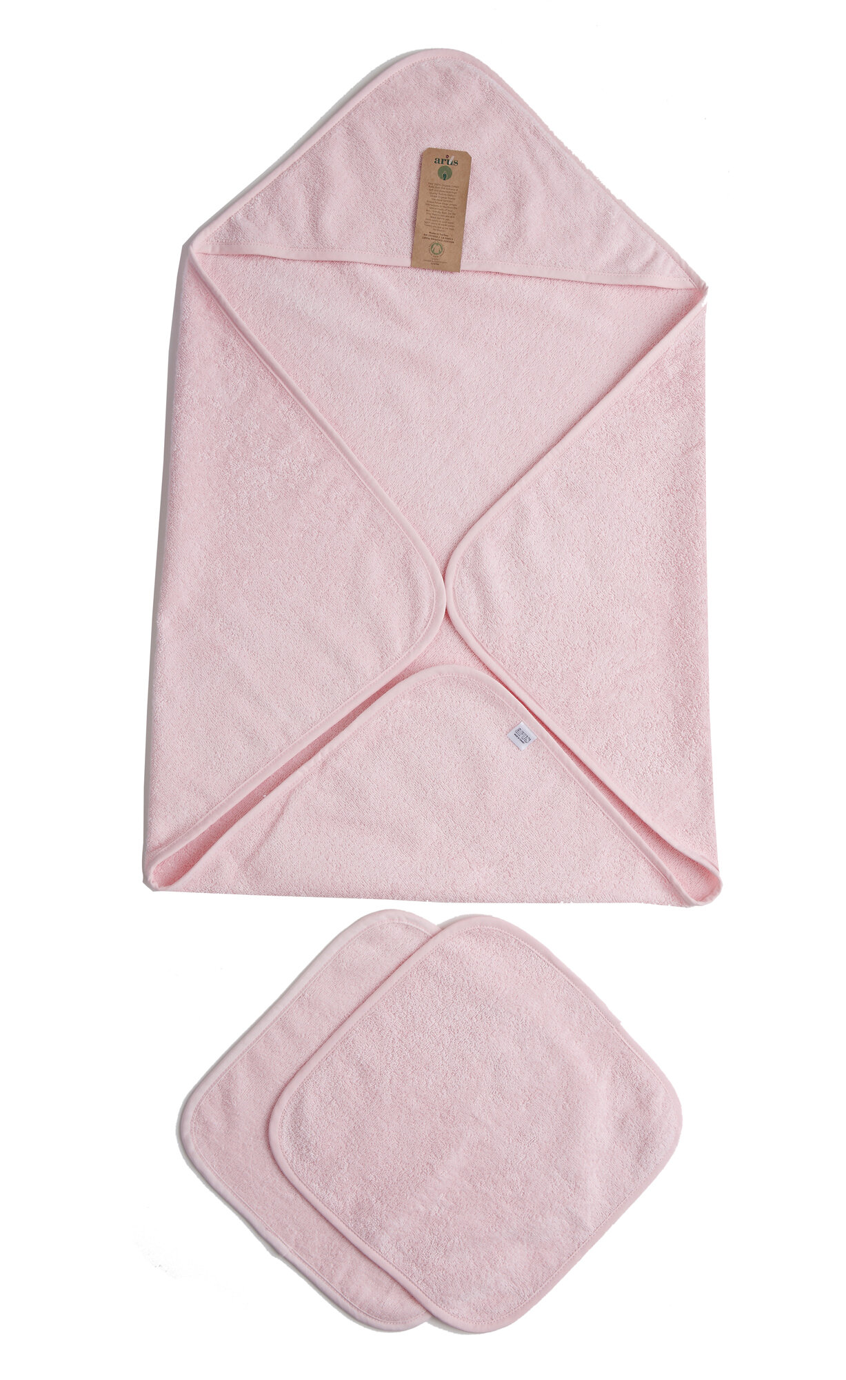 baby pink towel set