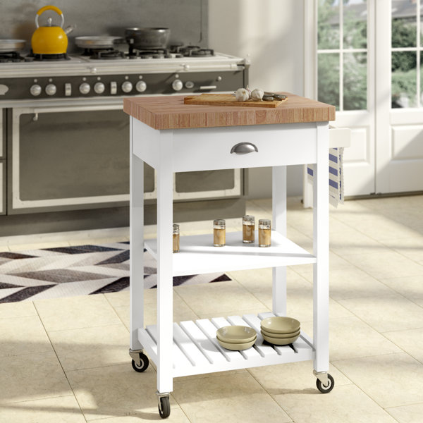 August Grove Haller Kitchen Cart Reviews Wayfair Ca