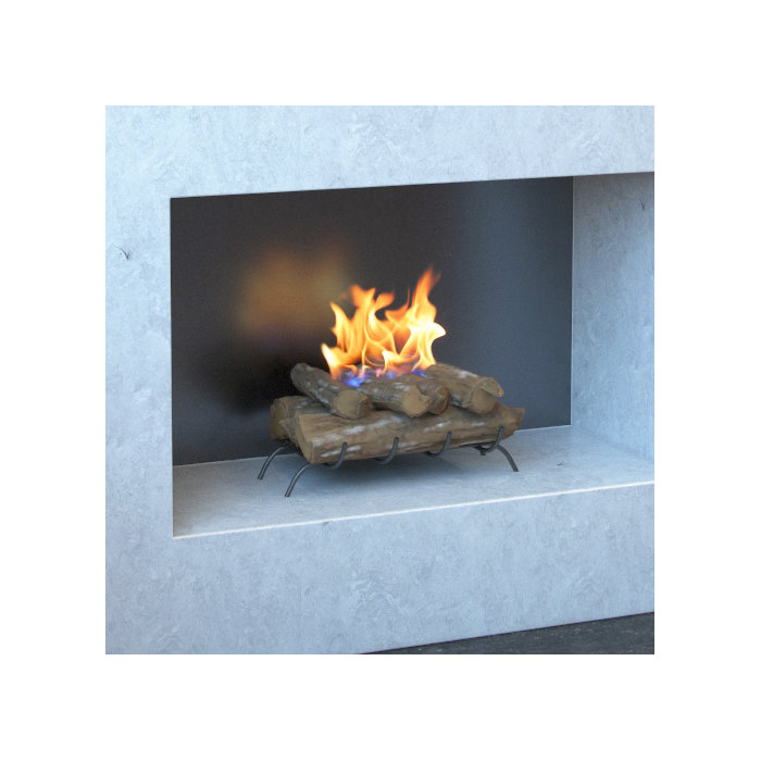 Gel Regal Flame 18 Ethanol Fireplace Grate Log Set With Burner