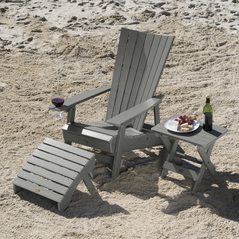 Breakwater Bay Deutsch Plastic Adirondack Chair With Table And Deutsch Plastic Adirondack Chair With Table And Ottoman