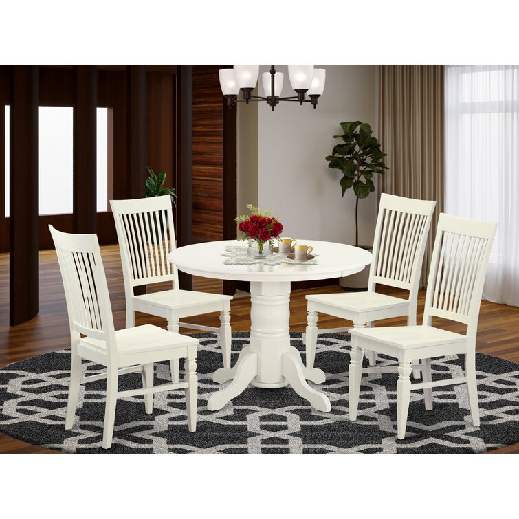 Three Posts™ Gean Solid Wood Dining Set & Reviews | Wayfair