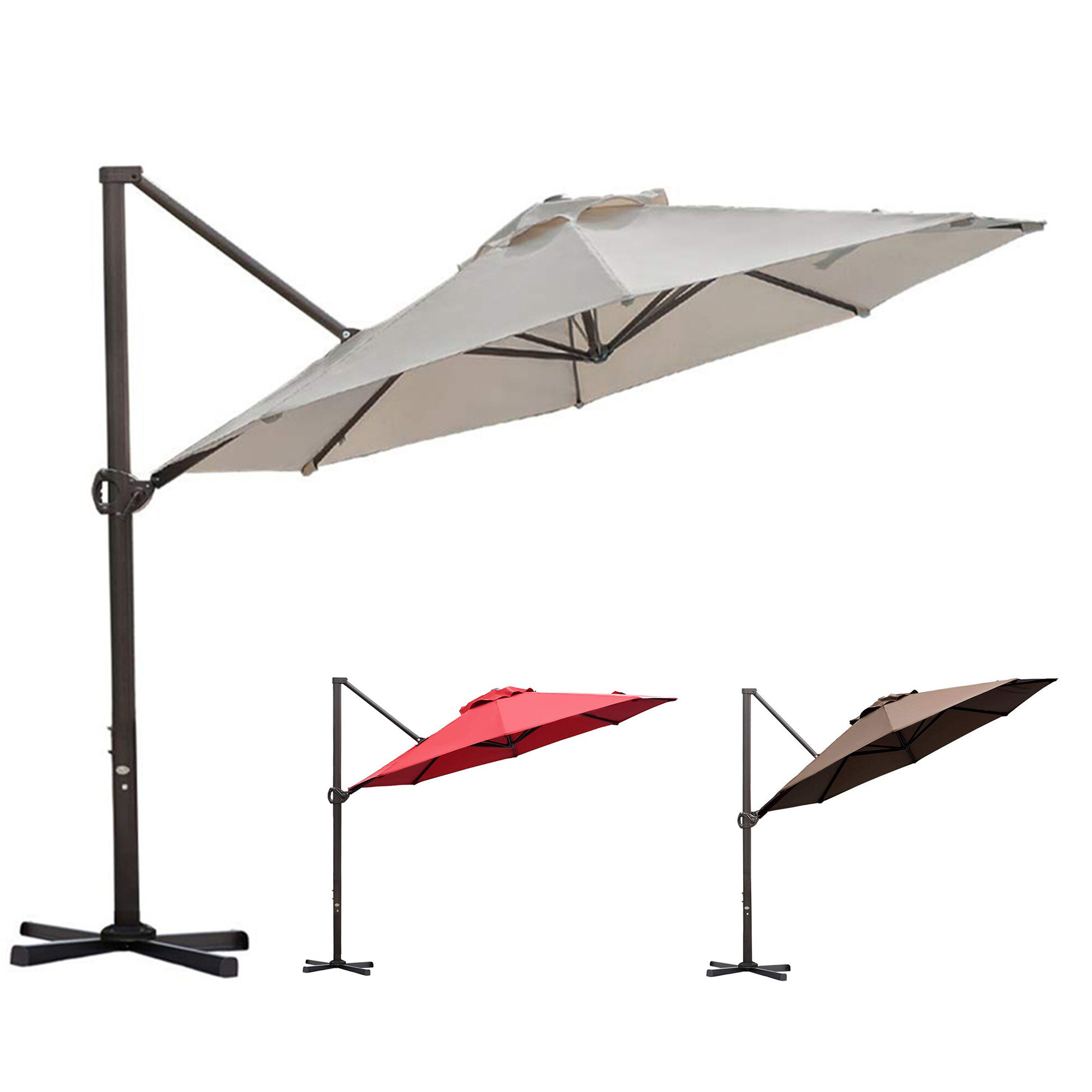 Arlmont Co Lena 11 Cantilever Umbrella Reviews Wayfair