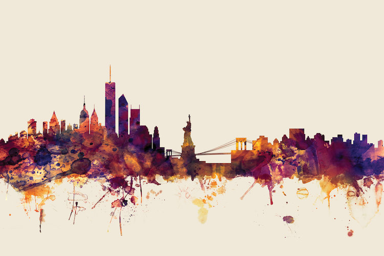 East Urban Home Skyline Series New York City New York Usa I