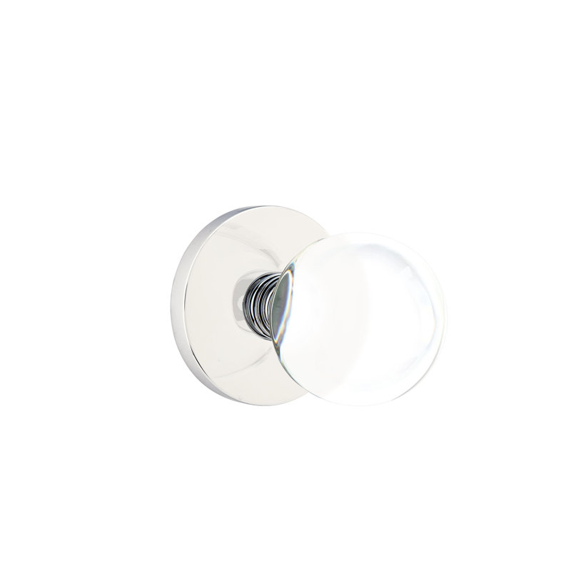 Emtek Double Dummy Bristol Crystal Knob With Disk Rose Wayfair
