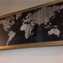 Steelside™ Old World Map Blue - Picture Frame Print on Canvas & Reviews ...