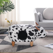 Animal Cushion  Stool  Footstool Pouffe Lion Design Hand Made Solid Wood 