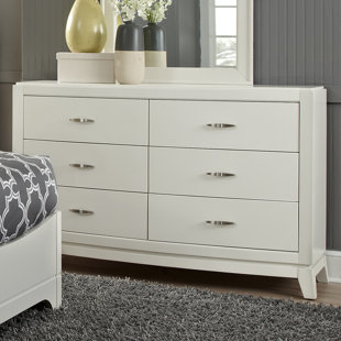 14 Inch Deep Dresser White Wayfair Loveryk 6 Drawer Double Dresser