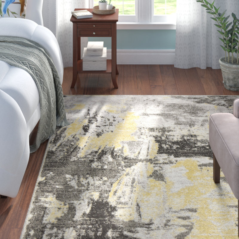 Capuano Watercolor Gray Area Rug Reviews Allmodern Capuano Watercolor Gray Area Rug
