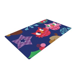 Jane Smith Winter Repeat Blue/Navy Area Rug