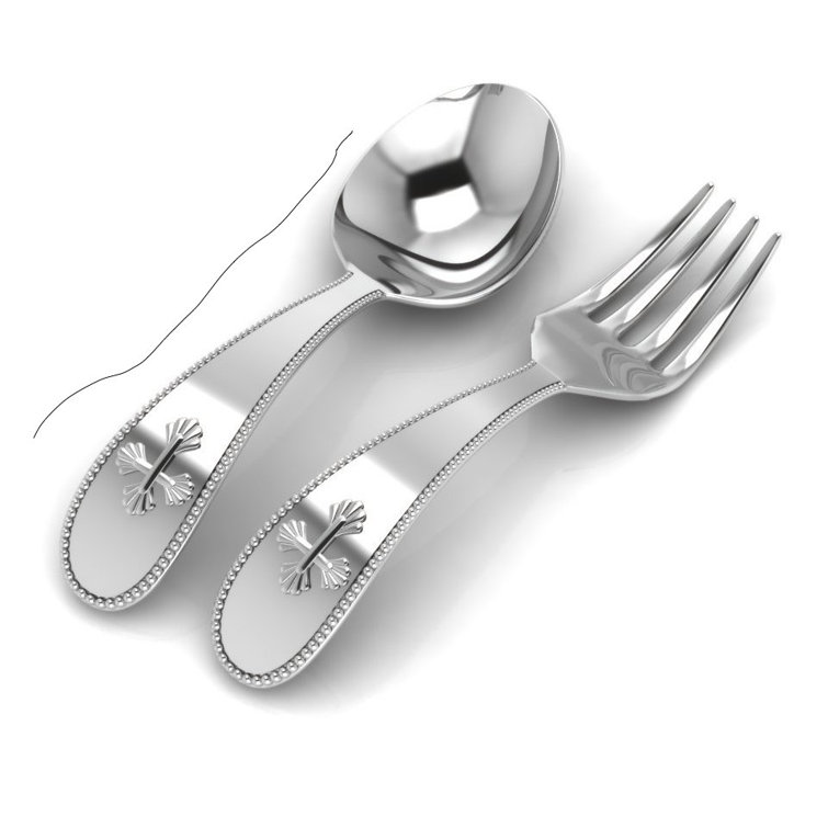 Harriet Bee Robie 2 Piece Sterling Silver Flatware Set Service For 1 Wayfair