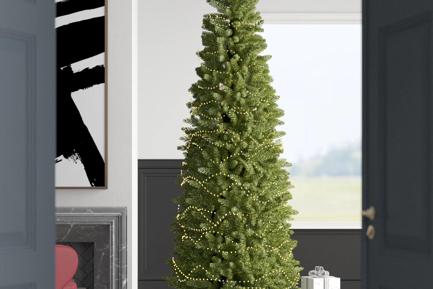 Top 13 9-9.5 Ft Slim Christmas Trees in 2022 | Wayfair