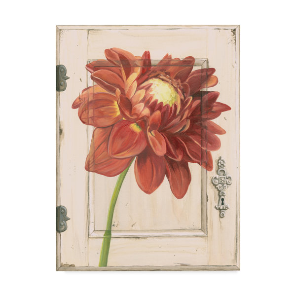 Charlton Home Dahlia Door Acrylic Painting Print On Canvas Wayfair