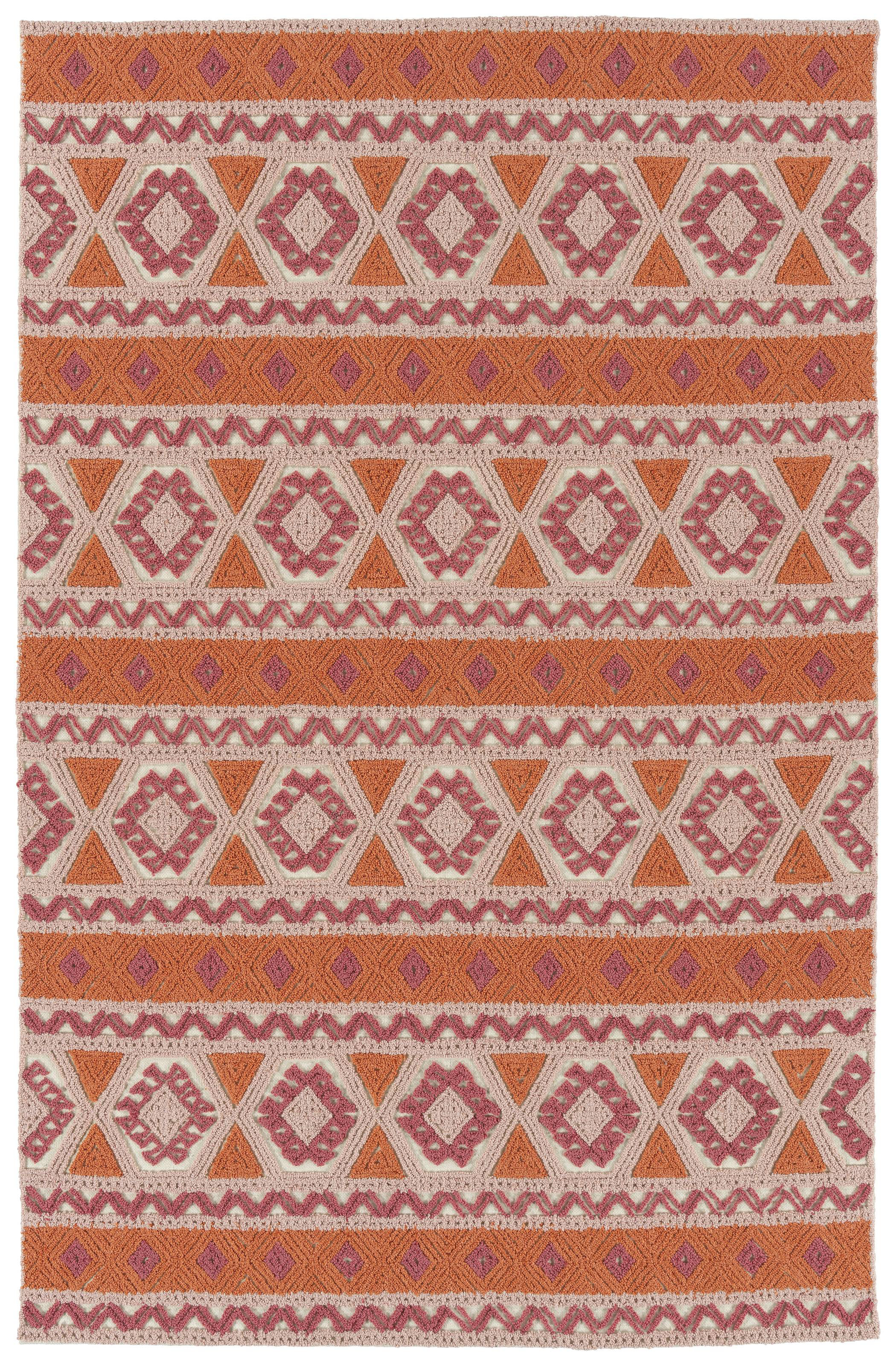 Bloomsbury Market Poynor Hand Tufted Orange Indoor Outdoor Area Rug Wayfair