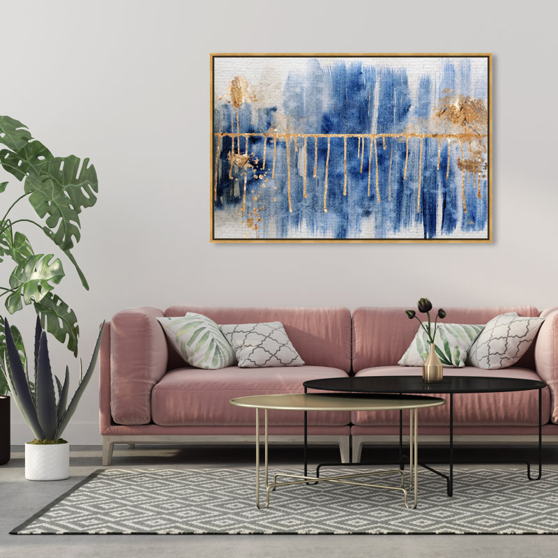 Path to You Gold by Oliver Gal - Painting on Canvas
