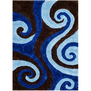 Hand-Tufted Blue Area Rug