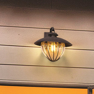 Go to store & view more images Torrence 1-Light Outdoor Wall Lantern by 17 Stories