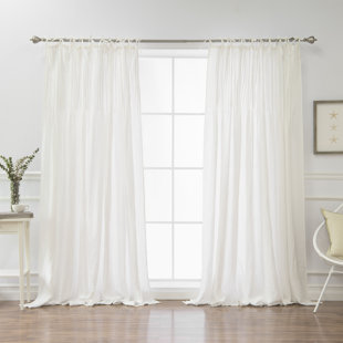 White Tie Top Curtains Wayfair Quickview