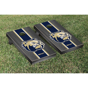 NCAA Onyx Stained Stripe Version Cornhole Bag Toss Game Set