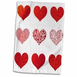 valentine tea towels