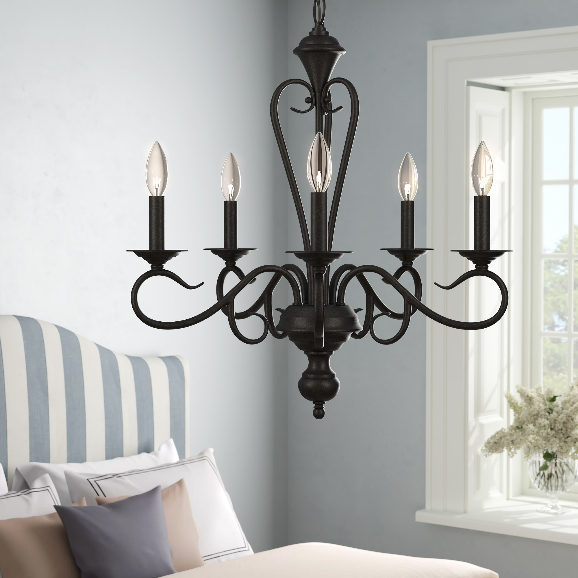 Fleur De Lis Living Birchview 5 Light Candle Style Classic Traditional Chandelier Reviews Wayfair