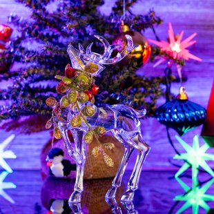 3mm Acrylic Perspex Shape All Sizes Clear Acrylic Christmas Reindeer Shape x 10 