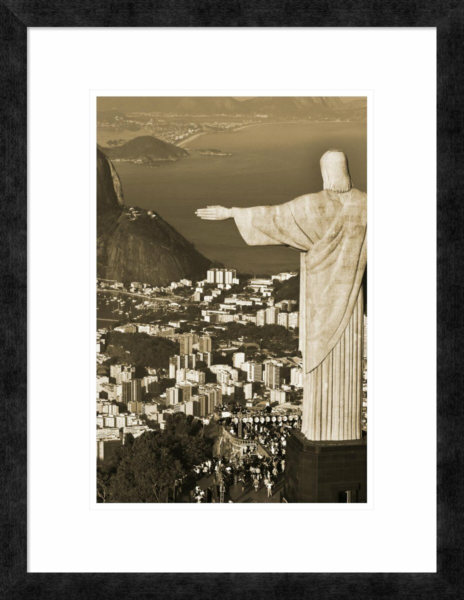 Global Gallery 'Overlooking Rio de Janeiro' by Danny Lehman Framed Graphic  Art