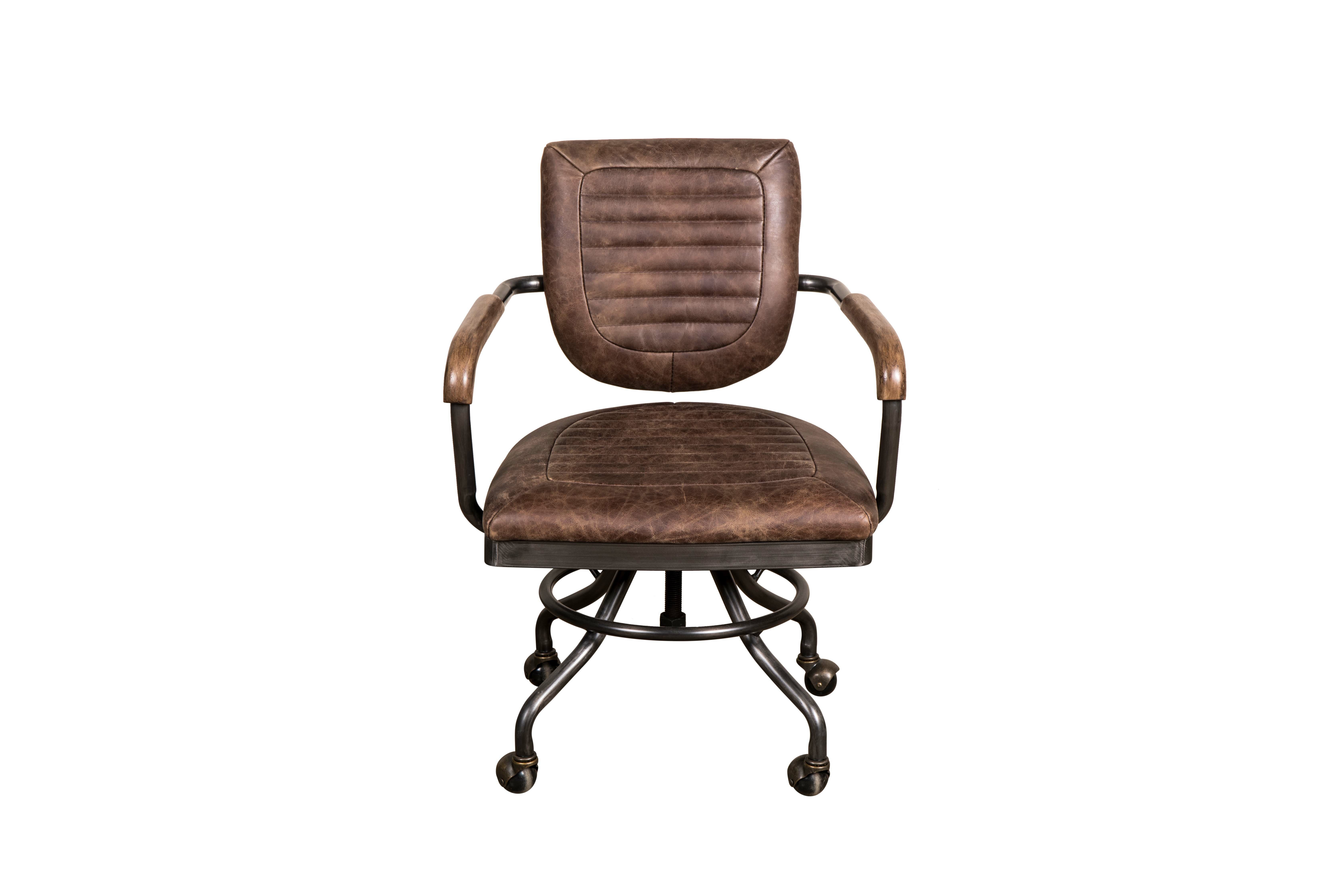 Williston Forge Deatsville Leather Desk Chair Reviews Wayfair Co Uk