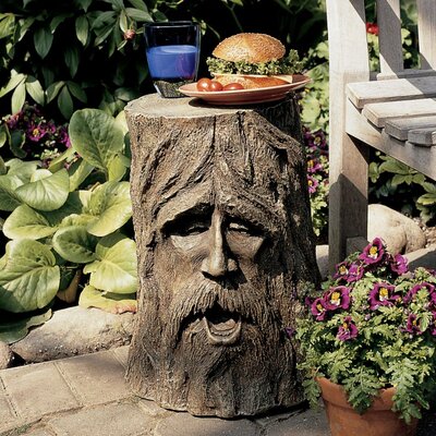 The Odin Tree Stump Statue Table Design Toscano